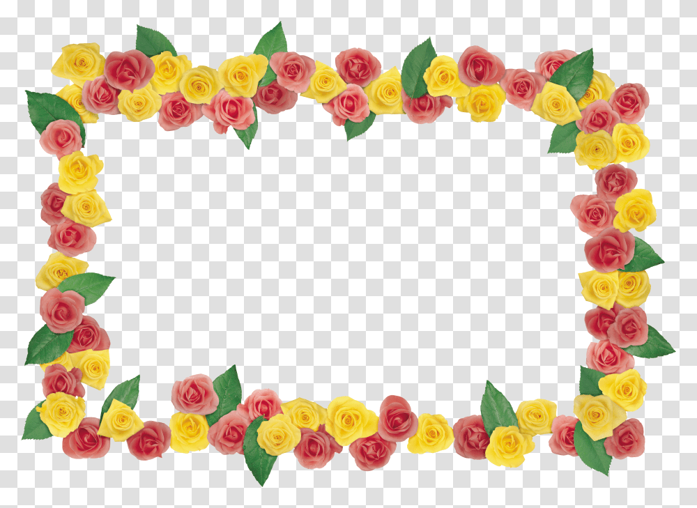 Floral Frame, Flower Transparent Png