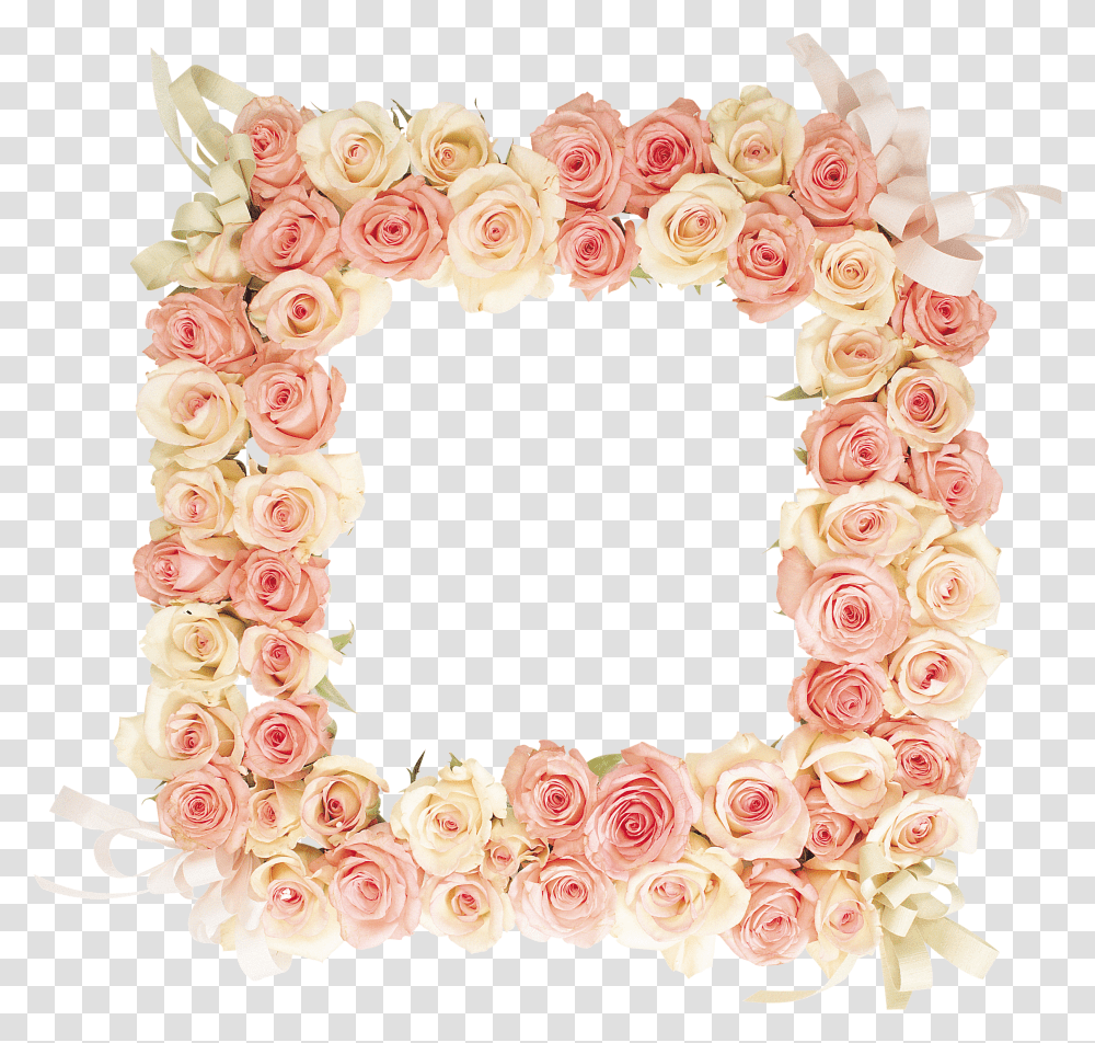 Floral Frame, Flower Transparent Png