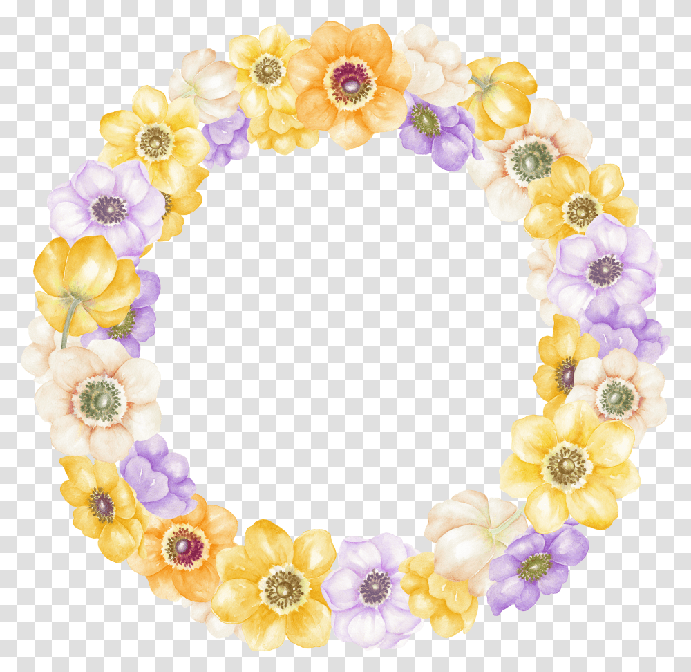 Floral Frame, Flower Transparent Png