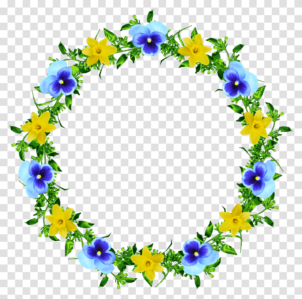 Floral Frame, Flower, Wreath Transparent Png