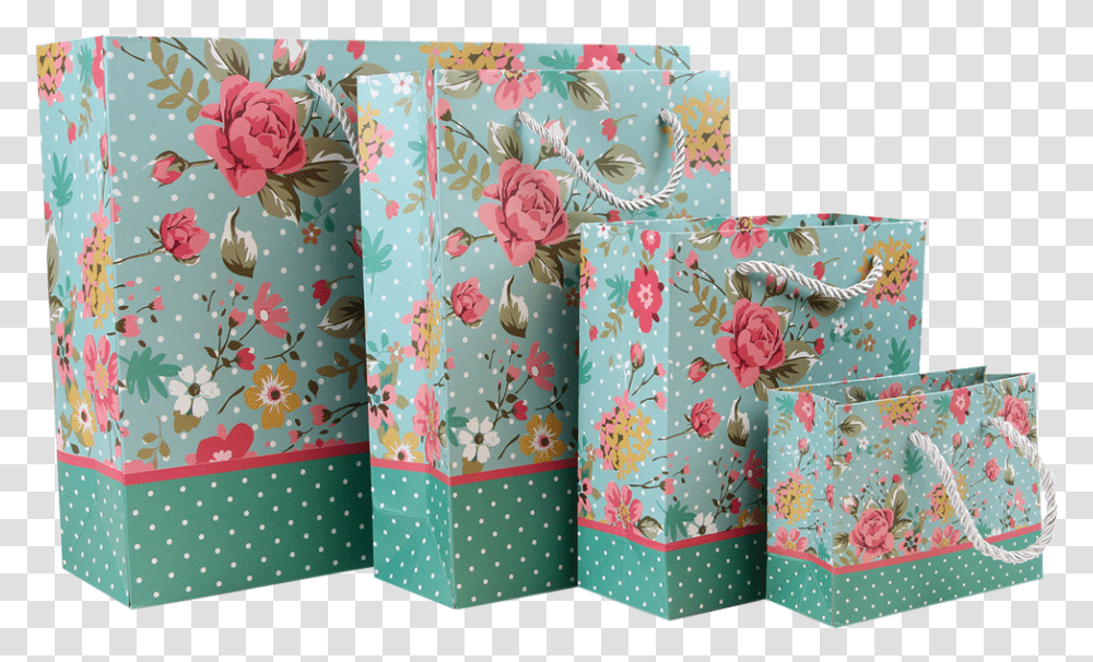 Floral Gift Bag Floral Design, Purse, Handbag, Accessories, Accessory Transparent Png