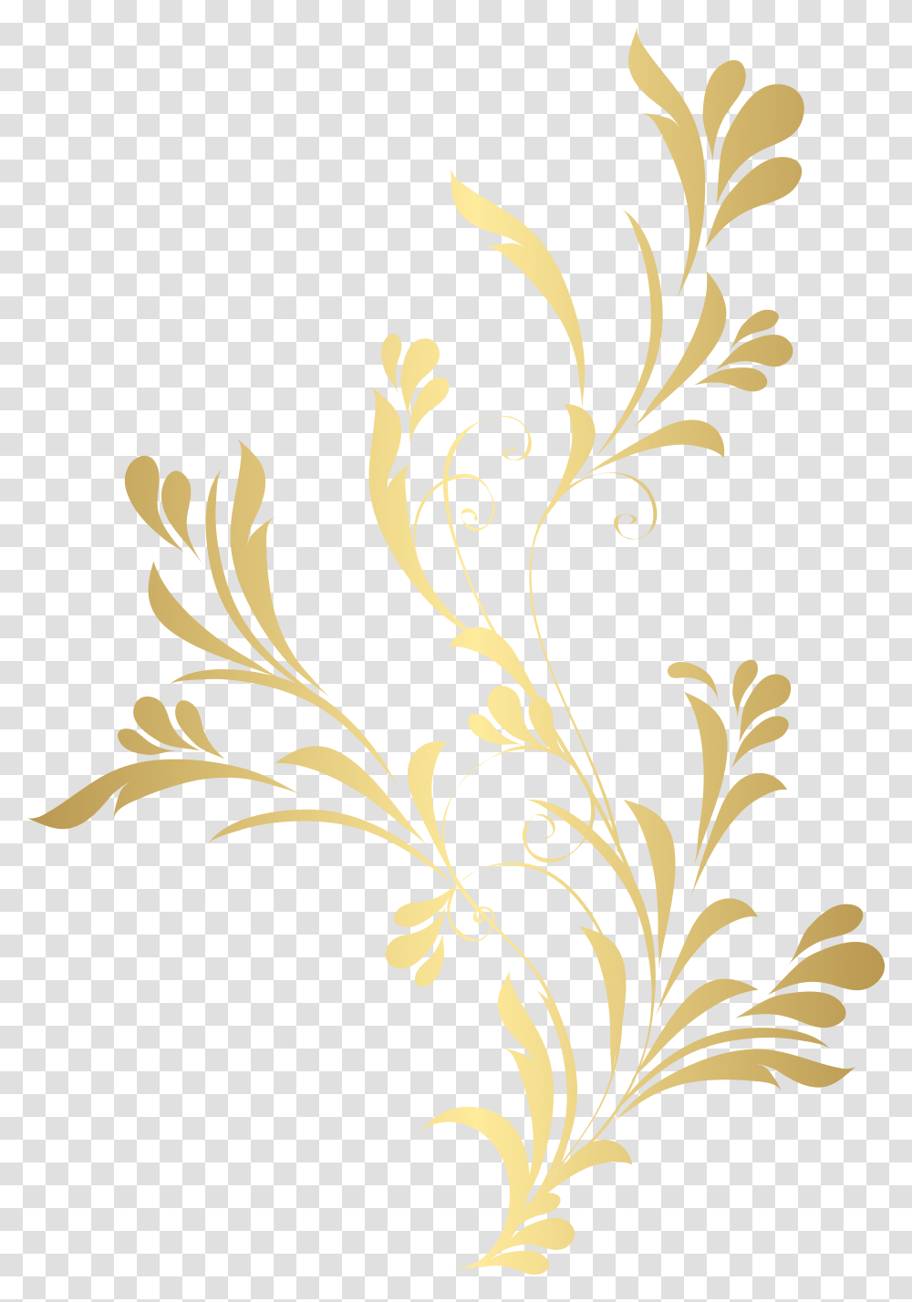 Floral Gold Element Clip Art Background Flower Gold, Floral Design, Pattern Transparent Png