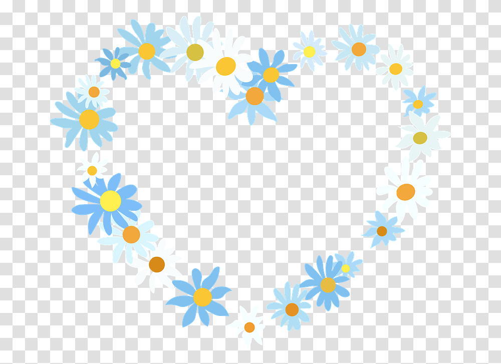 Floral Heart Clipart Free Download Creazilla African Daisy, Graphics, Plant, Flower, Daisies Transparent Png