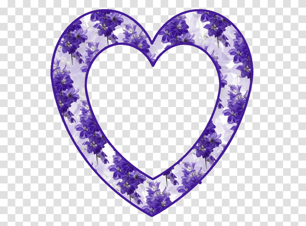 Floral Heart Purple Hearts Heart Frame Diy Craft Heart, Rug, Pattern Transparent Png