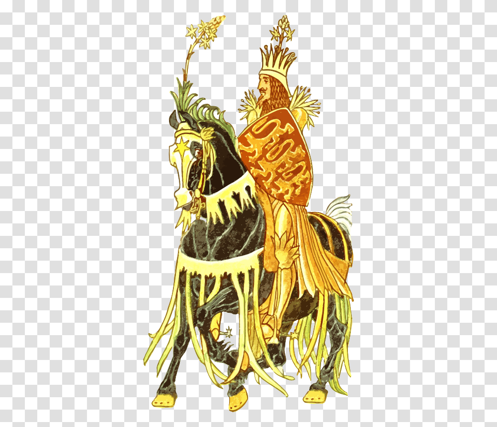 Floral King King On Horseback Clipart, Crowd, Architecture, Building, Tree Transparent Png