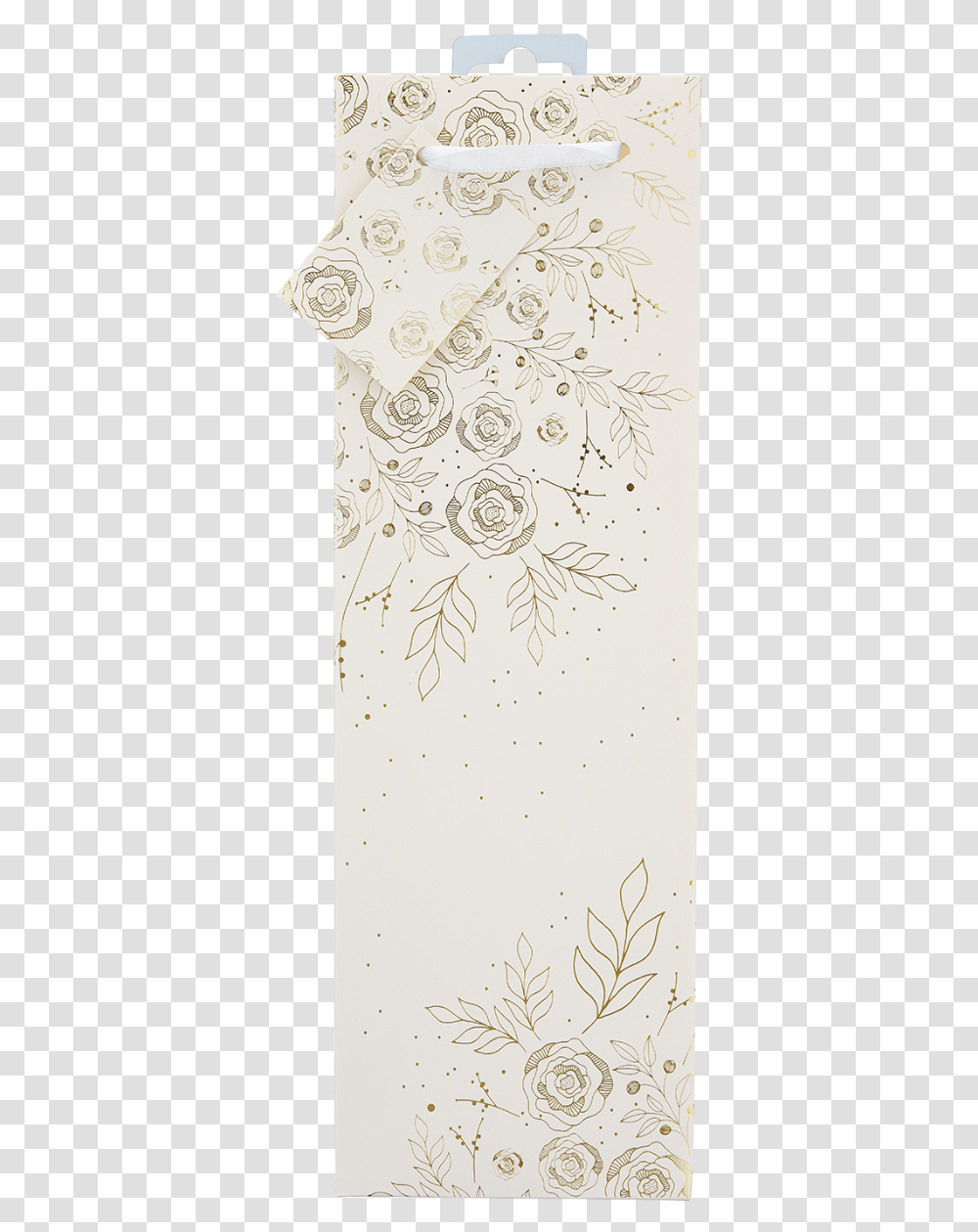 Floral Lace Single Bottle Wine Bag By Cakewalk Motif, Floral Design, Pattern Transparent Png