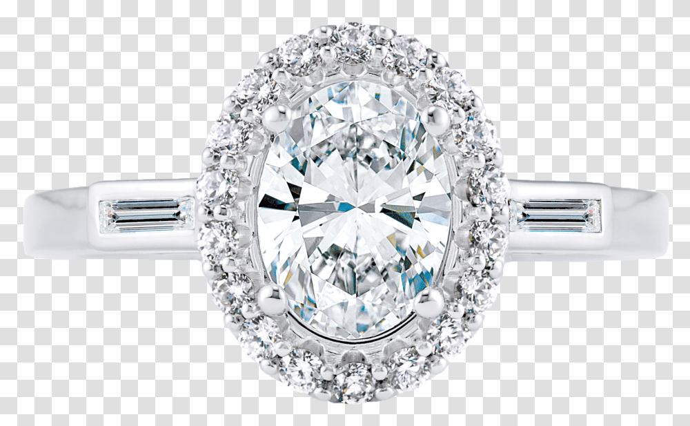 Floral Oval Halo Diamond Ring, Gemstone, Jewelry, Accessories, Accessory Transparent Png