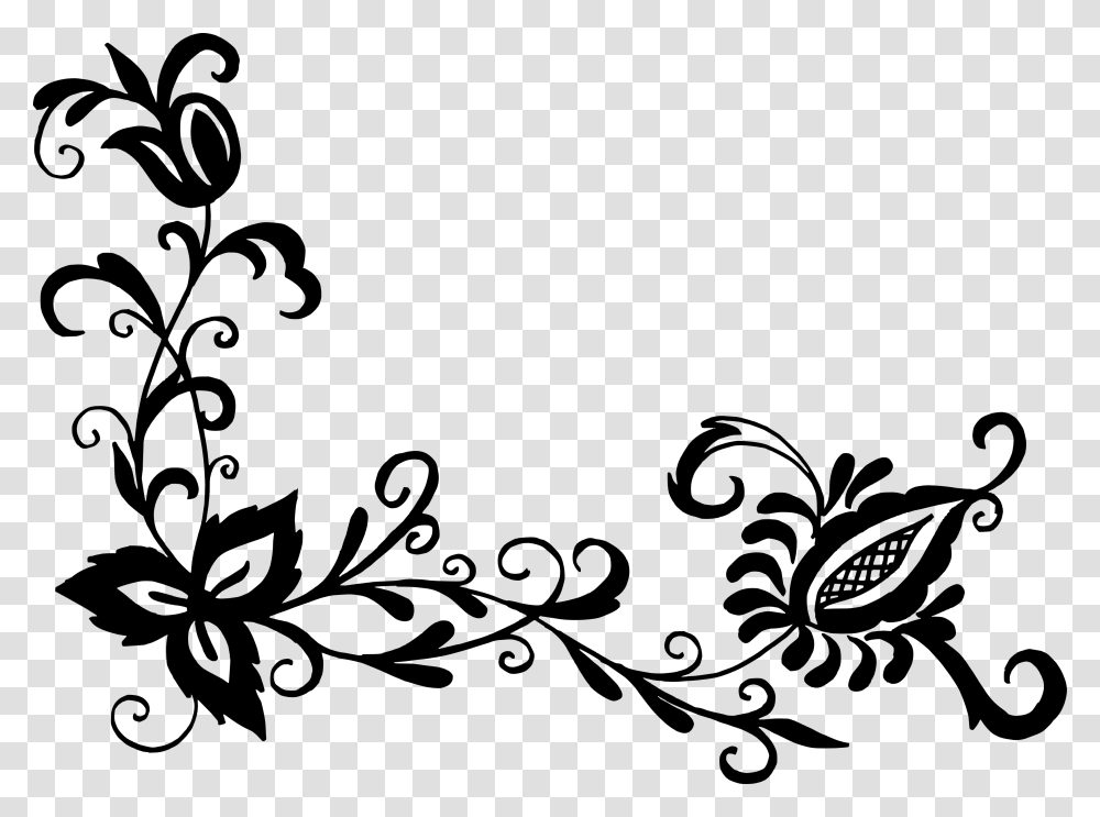 Floral Pattern Image, Floral Design, Stencil Transparent Png