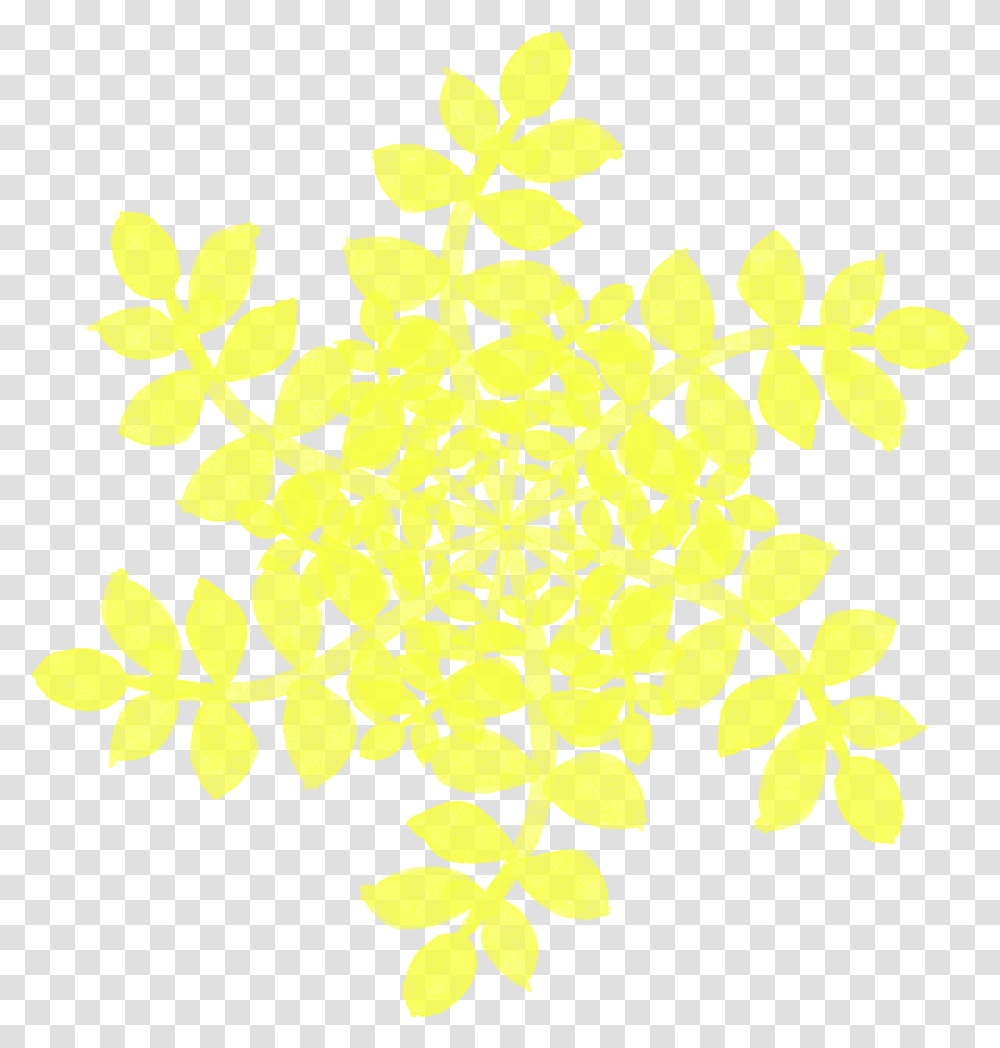 Floral Pattern Motif, Snowflake, Floral Design Transparent Png