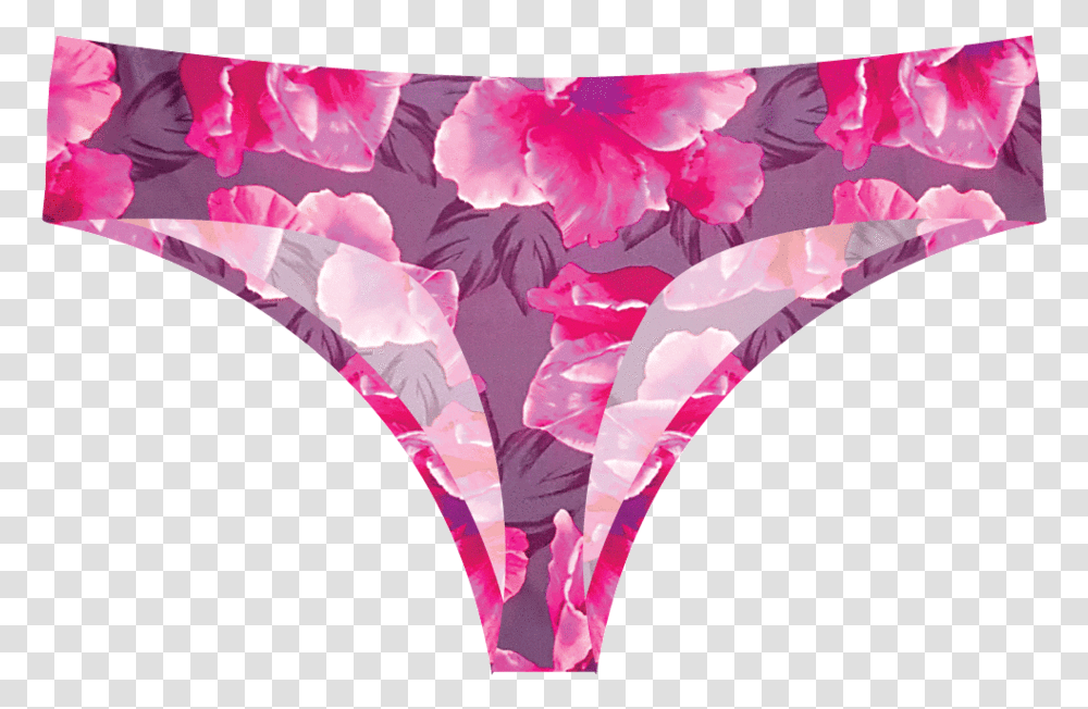 Floral Seamless Thong Flower Panties, Clothing, Apparel, Lingerie, Underwear Transparent Png