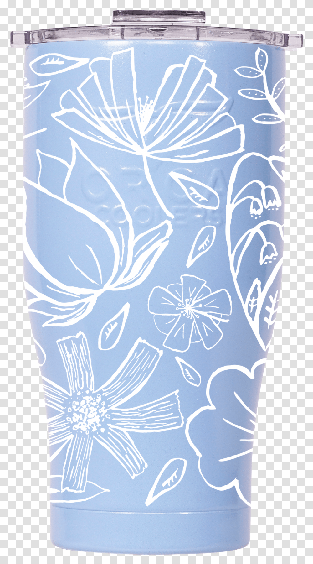 Floral Sketch 27oz Chaser Light Blueclear Board Short, Sea, Outdoors, Water, Nature Transparent Png