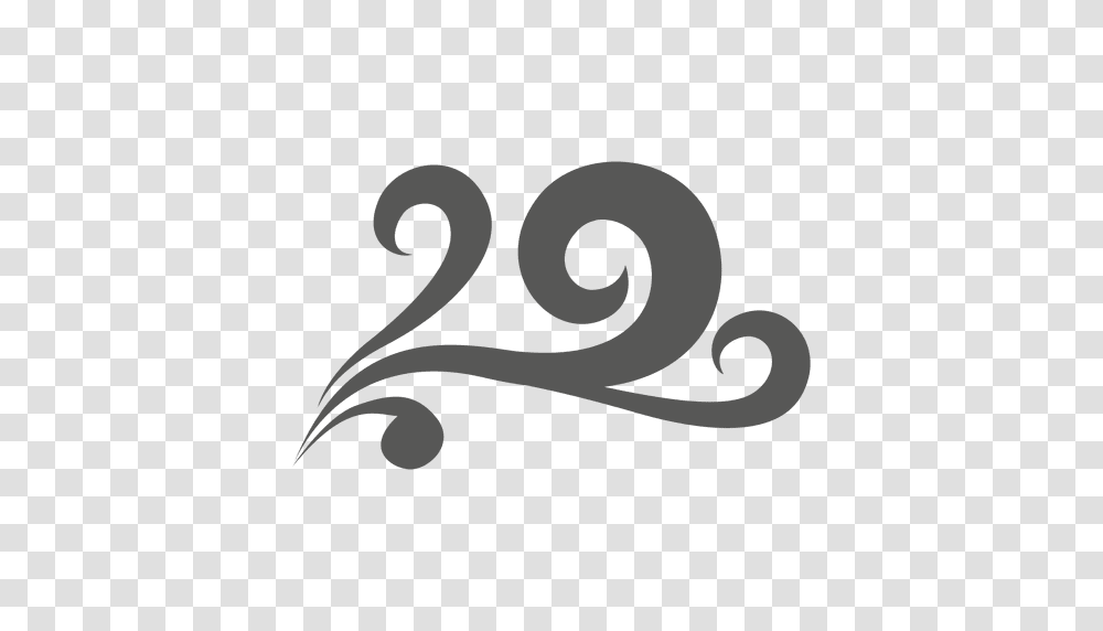 Floral Swirls Icon, Number Transparent Png