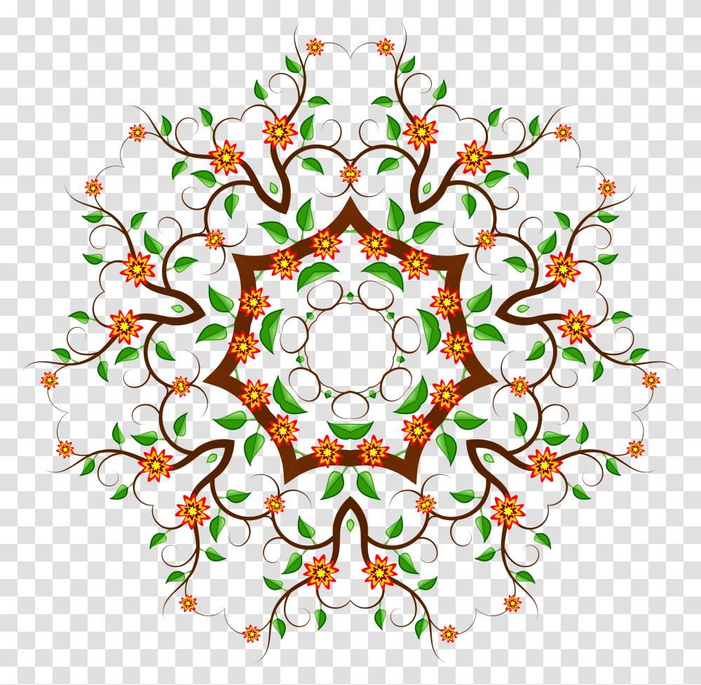 Floral Tree Design Clip Arts Design, Pattern, Ornament, Fractal Transparent Png