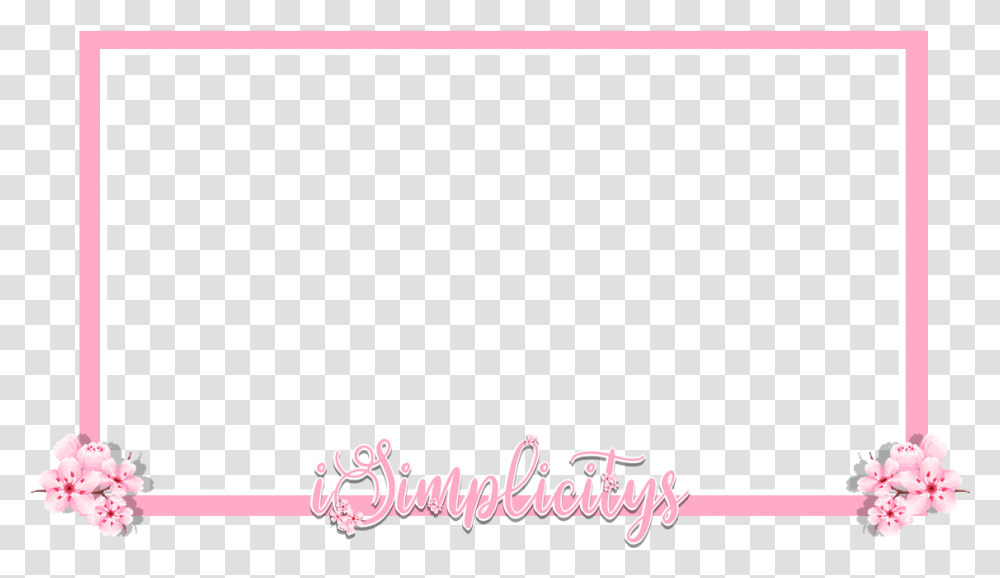 Floral Twitch Overlays, Screen, Electronics, Blackboard Transparent Png