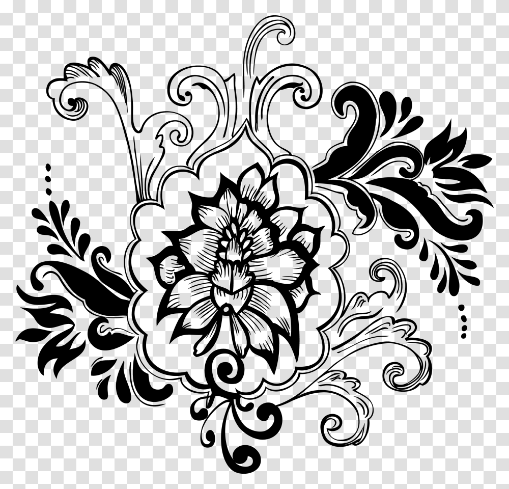 Floral Vector Free Stock Flower Images Vector Free Floral, Gray, World Of Warcraft Transparent Png