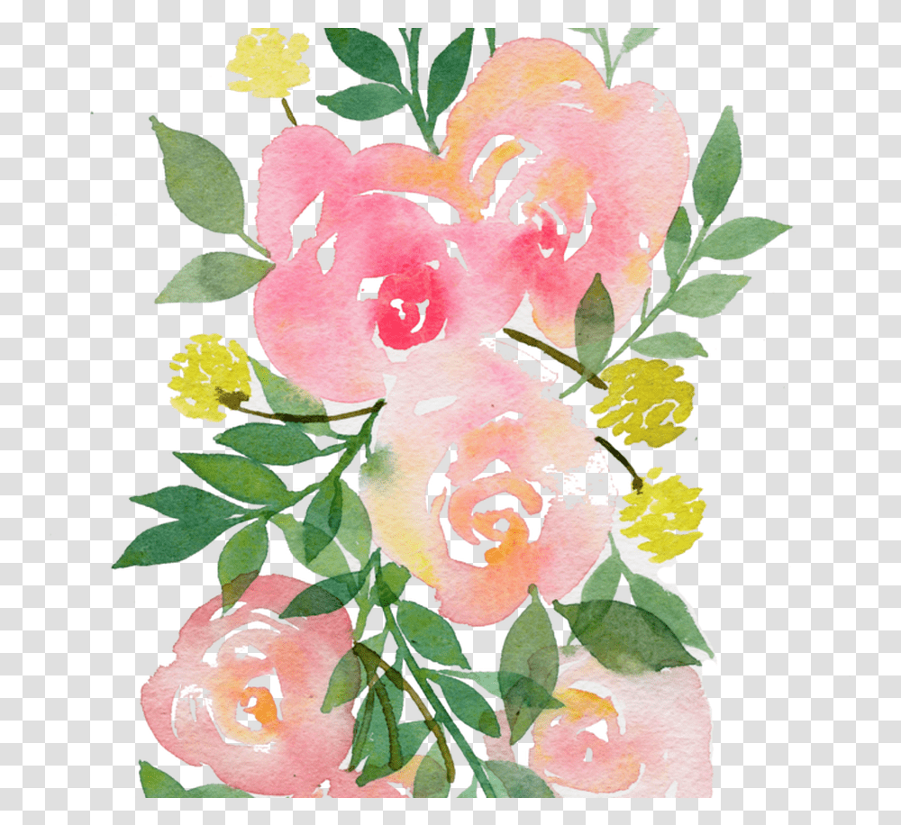 Floral Watercolor Watercolor Pink Flowers, Floral Design, Pattern Transparent Png