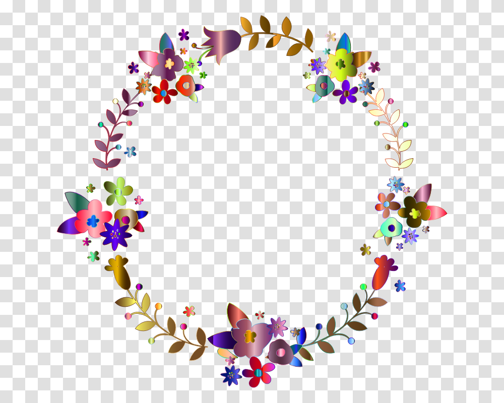 Floral Wreath By Barbaraalane Chromatic Its July, Floral Design, Pattern Transparent Png