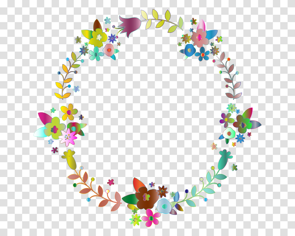 Floral Wreath By Barbaraalane Polyprismatic Circle, Floral Design, Pattern Transparent Png