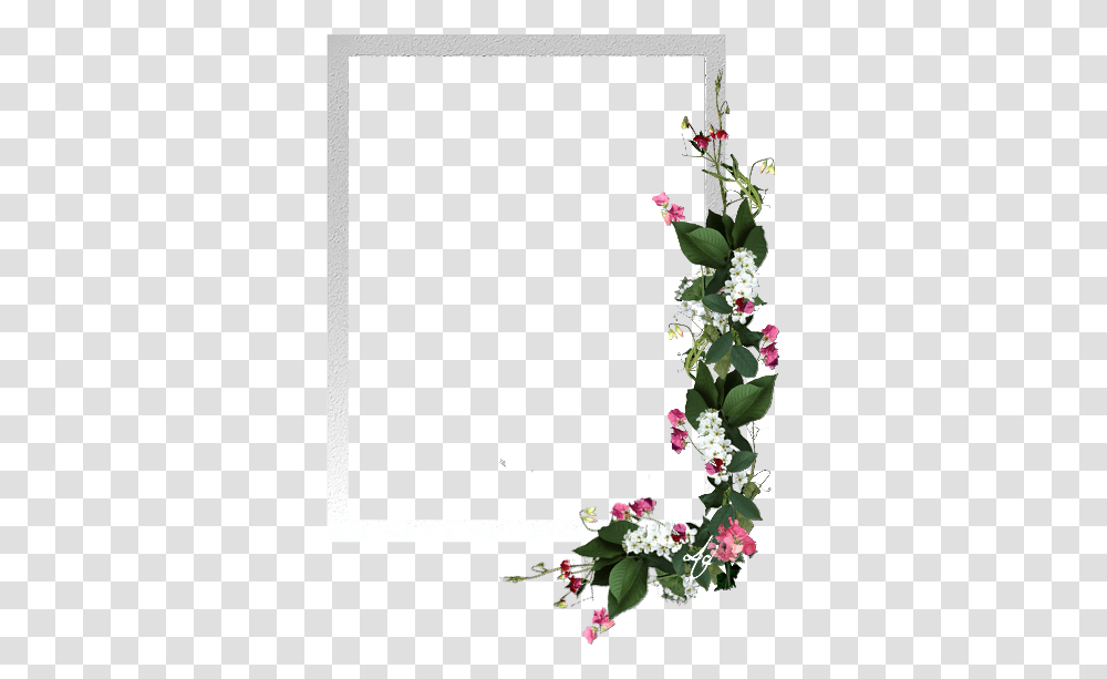 Floral Wreath Flowers Moldura Fundo Transparente, Ikebana, Art, Vase, Ornament Transparent Png