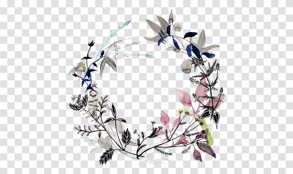 Floral Wreath Tattoo, Floral Design, Pattern Transparent Png