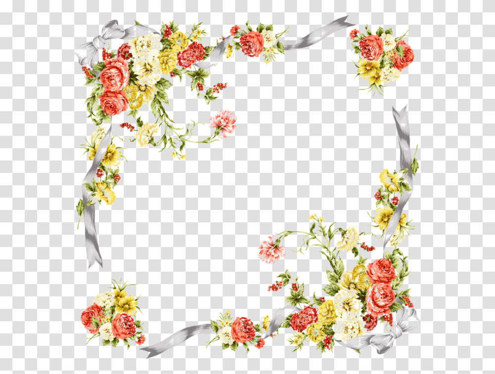 Flores Clipart Moldura De Flores, Floral Design, Pattern, Plant Transparent Png