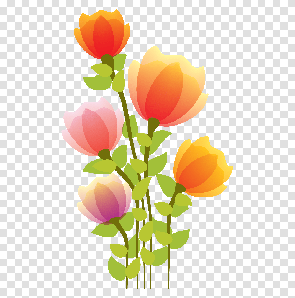 Flores Dibujo Color, Plant, Floral Design Transparent Png