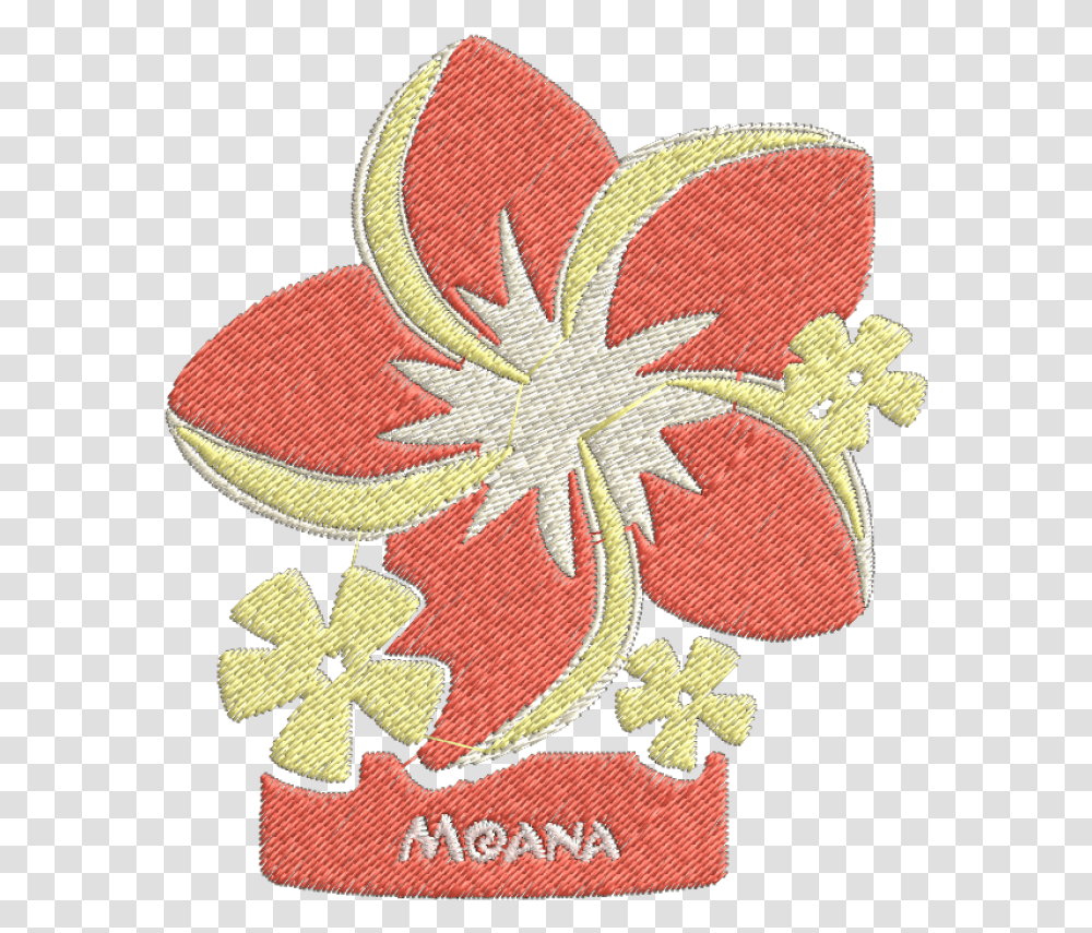 Flores Do Desenho Da Moana, Pattern, Embroidery, Applique, Rug Transparent Png