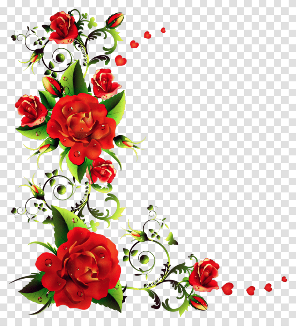 Flores Rosas Marco De Rosas, Floral Design, Pattern Transparent Png