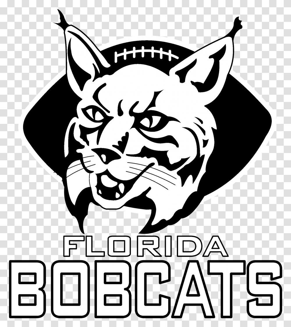 Florida Bobcats Logo Arena Football Florida Bobcats, Stencil, Label, Text, Symbol Transparent Png