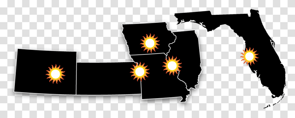 Florida Decal, Lighting, Fire, Silhouette Transparent Png