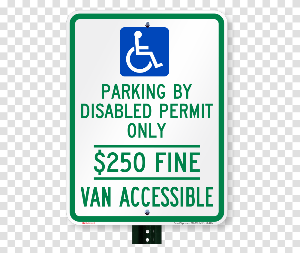 Florida Disabled Permit Parking Van Accessible Signs Sign, Advertisement, Poster Transparent Png