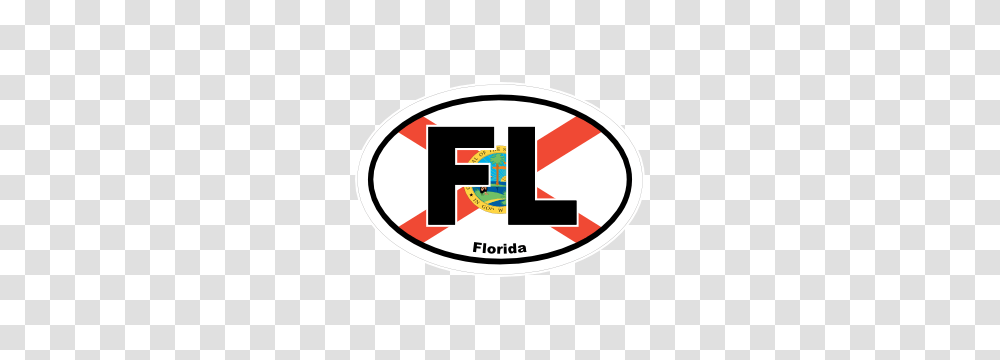 Florida Fl State Flag Oval Sticker, Label, Logo Transparent Png
