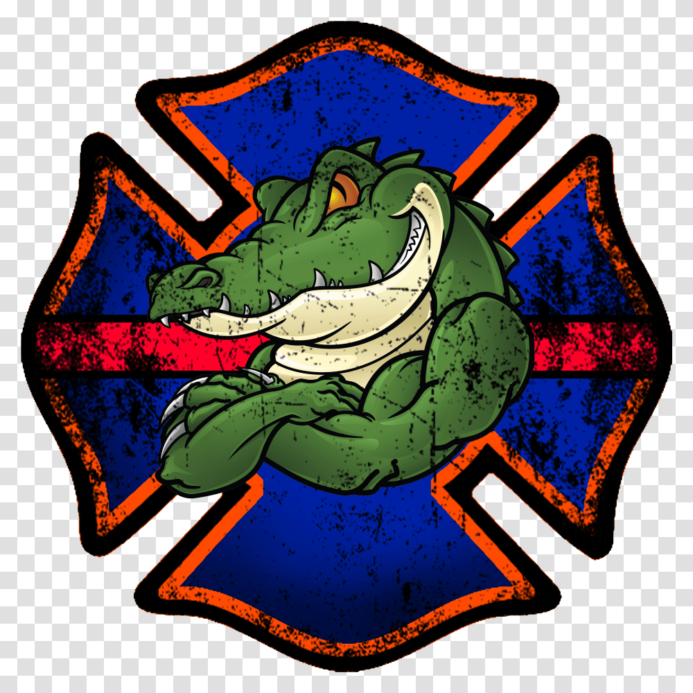 Florida Gator Firefighter Decal Shelby County Fire Department Logo Transparent Png