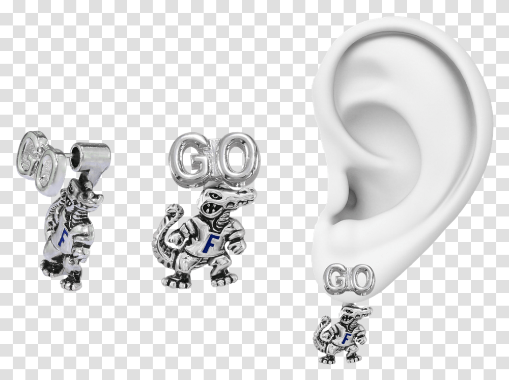 Florida Gators Evie Earrings Earrings, Person, Human, Robot, Jewelry Transparent Png