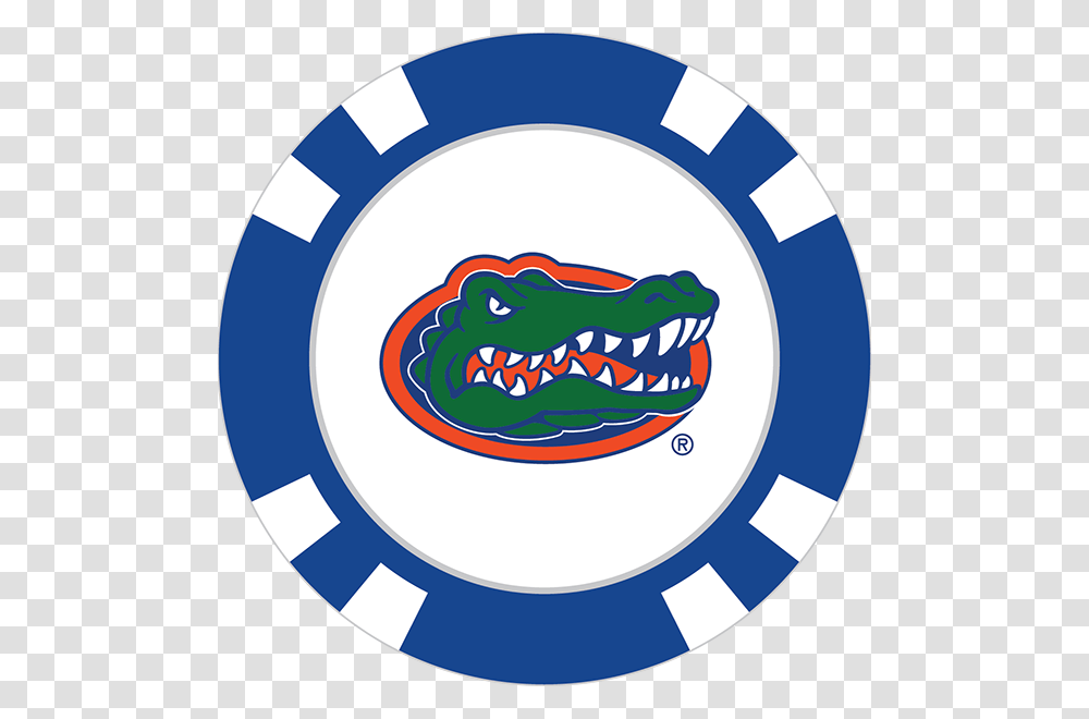 Florida Gators Poker Chip Ball Marker, Teeth, Mouth, Lip, Logo Transparent Png