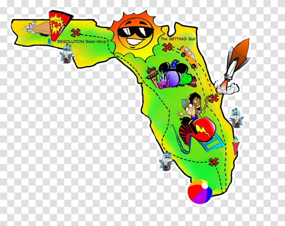 Florida Map Clipart Free By Preptoon Florida Clipart, Diagram, Plot, Atlas Transparent Png