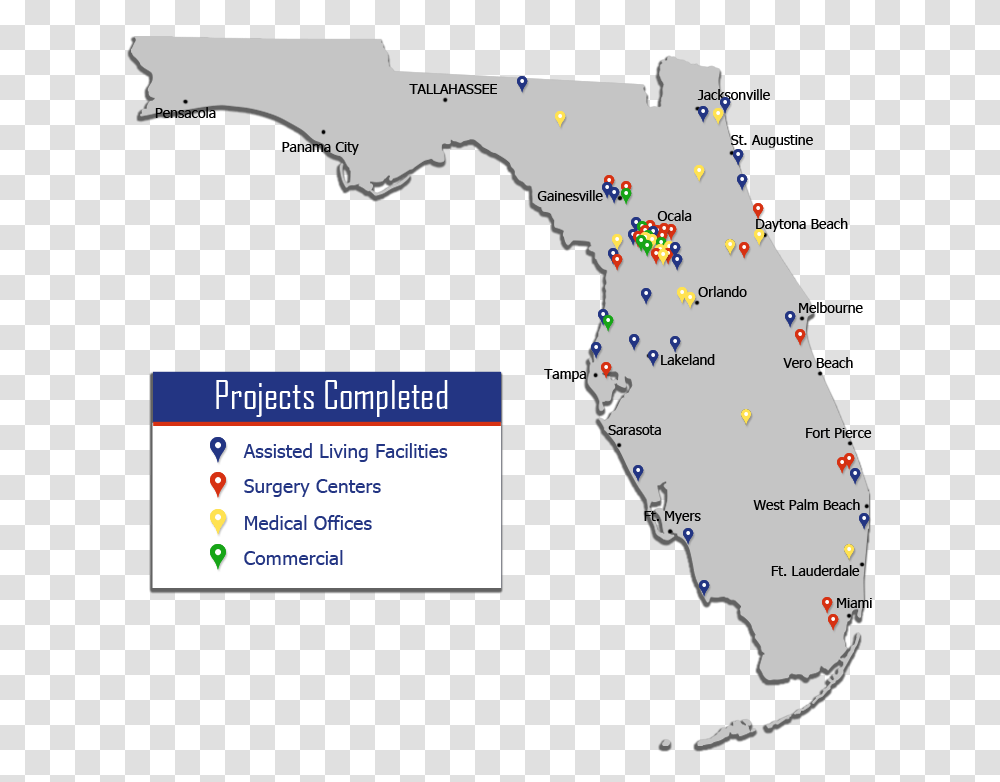 Florida Map Complete, Plot, Diagram, Water Transparent Png