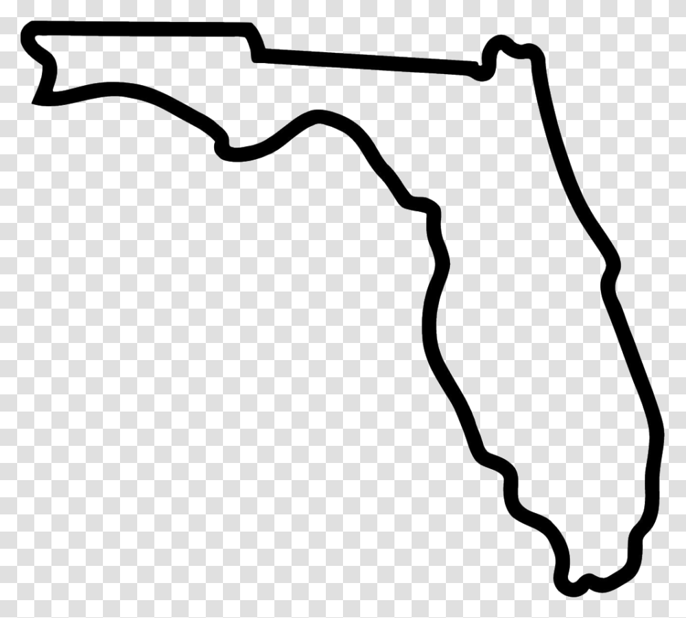 Florida Outline Copy Florida State Outline, Bow, Gun, Weapon, Weaponry Transparent Png