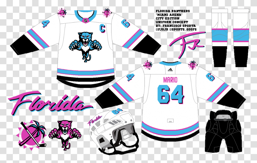 Florida Panthers Miami Vice, Apparel, Shirt, Jersey Transparent Png