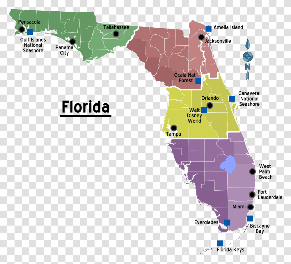 Florida Regions Map With Cities Large Map Metropcs Florida Coverage Map, Plot, Diagram, Atlas, Vegetation Transparent Png