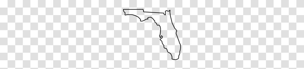 Florida State Map Outline Best Images Of Printable Map, Gray Transparent Png