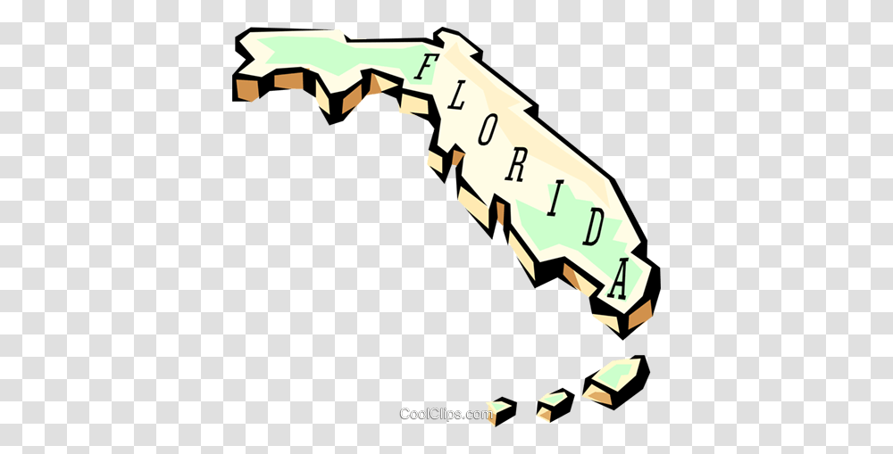 Florida State Map Royalty Free Vector Clip Art Illustration, Fence, Plan, Plot, Diagram Transparent Png