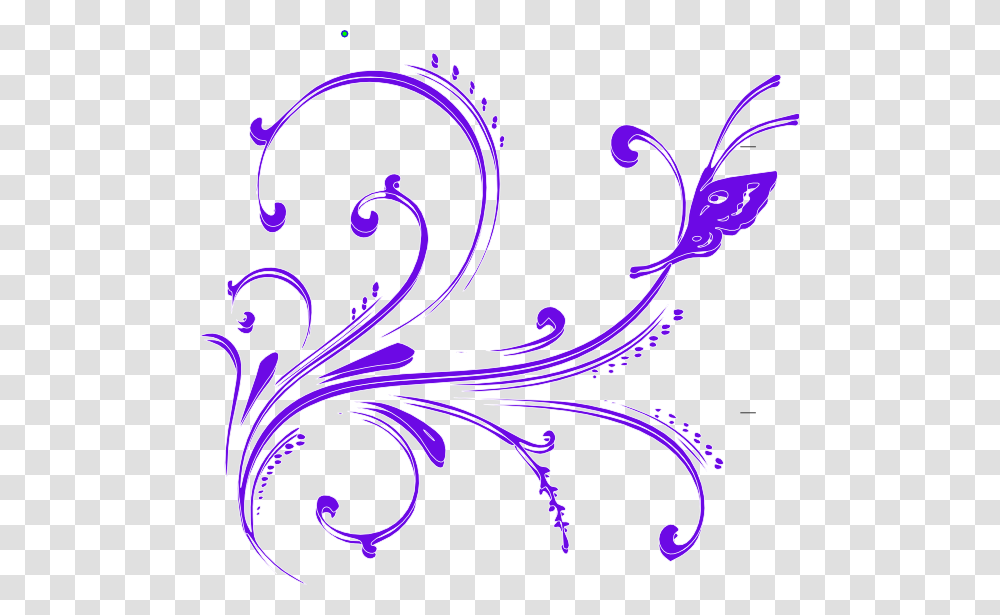 Florish Purple White Floral Designs, Pattern, Cat Transparent Png