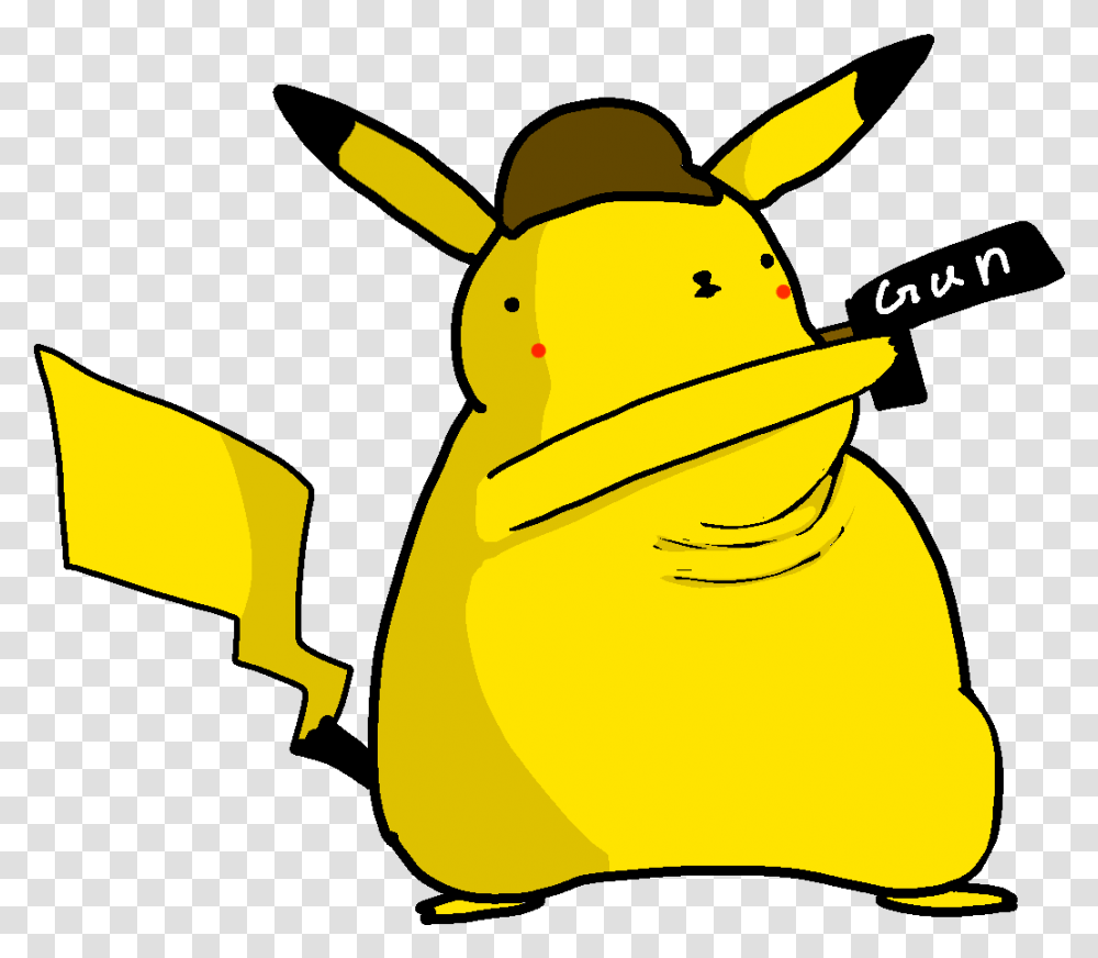 Florkofcowsend Of The World 2020 Detective Pikachu With Gun, Clothing, Apparel, Peeps, Animal Transparent Png