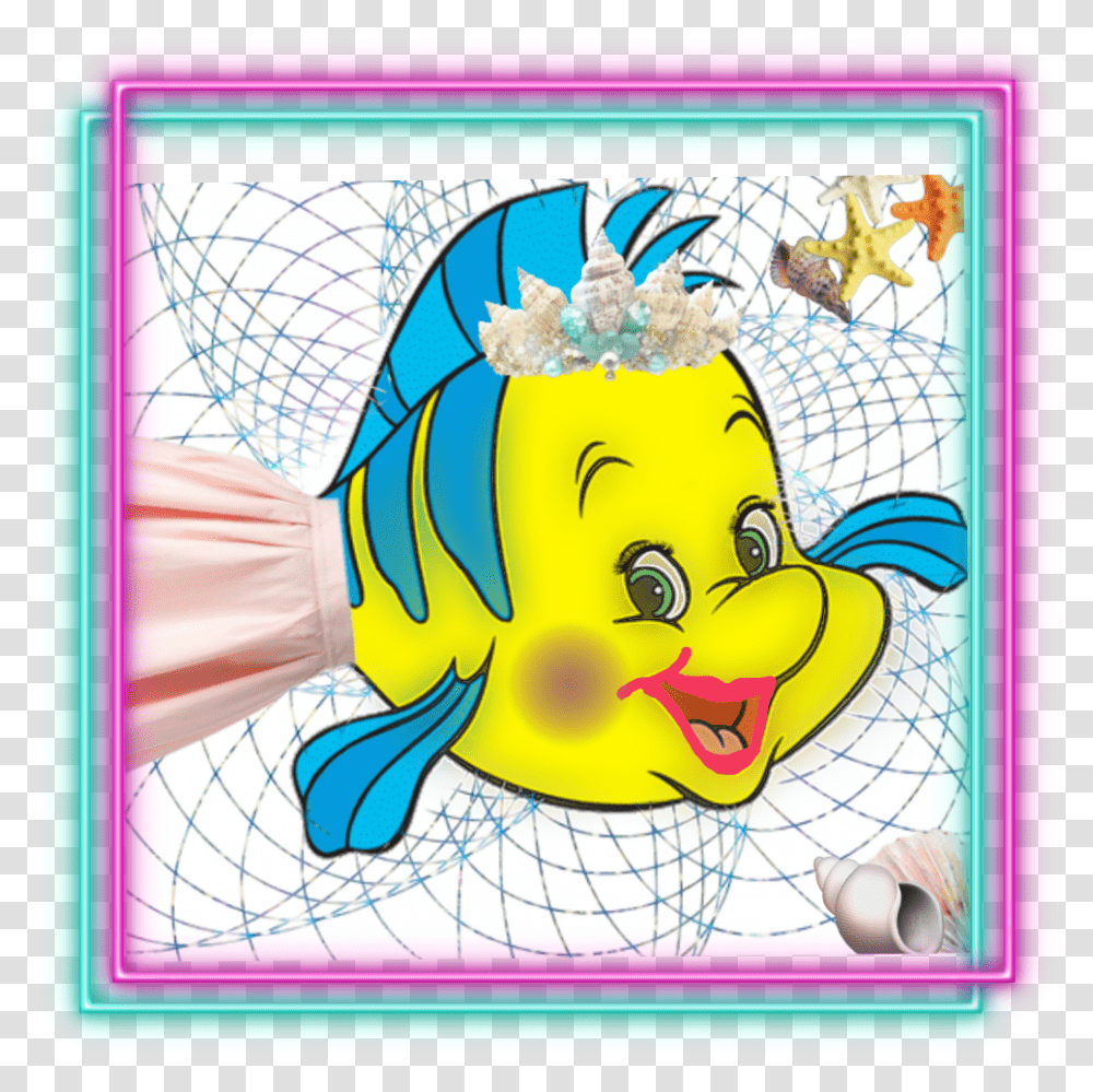Flounder From The Little Mermaid, Animal, Fish, Sea Life Transparent Png