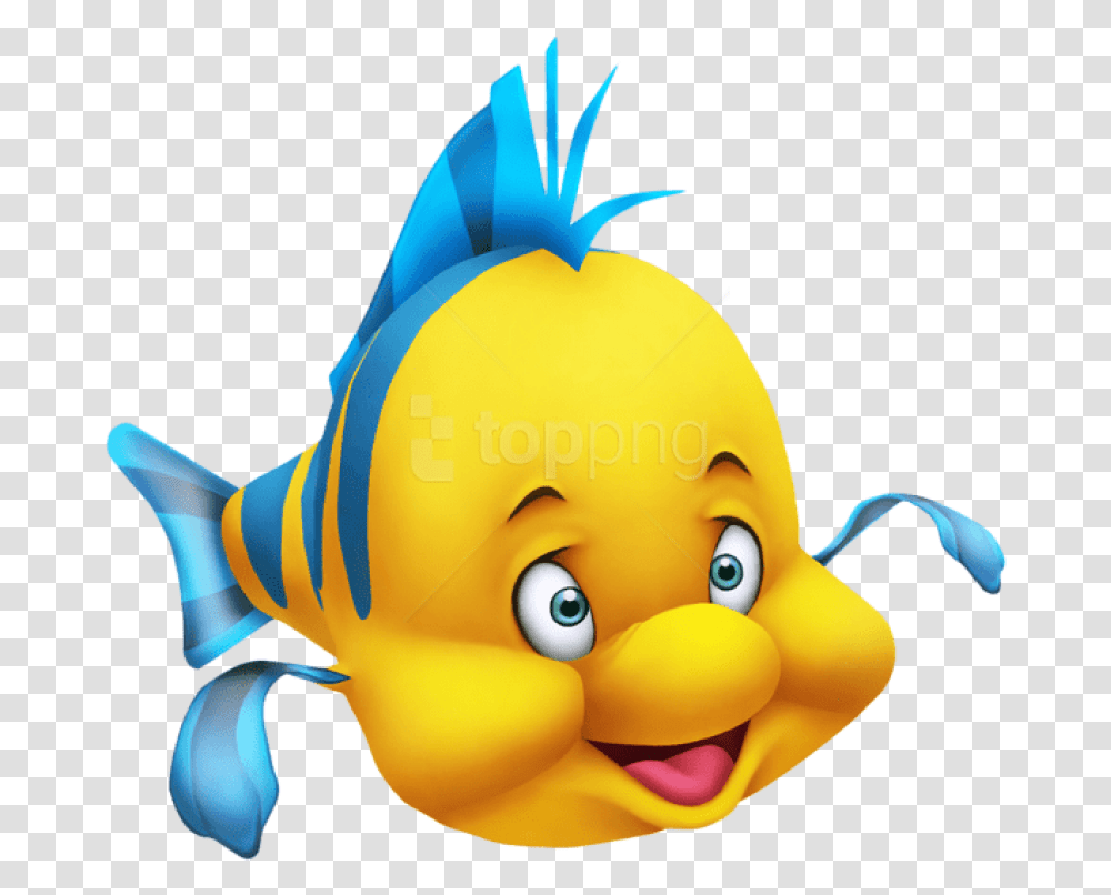 Flounder Little Mermaid Little Mermaid Free Clipart, Toy, Pac Man, Animal, Angry Birds Transparent Png