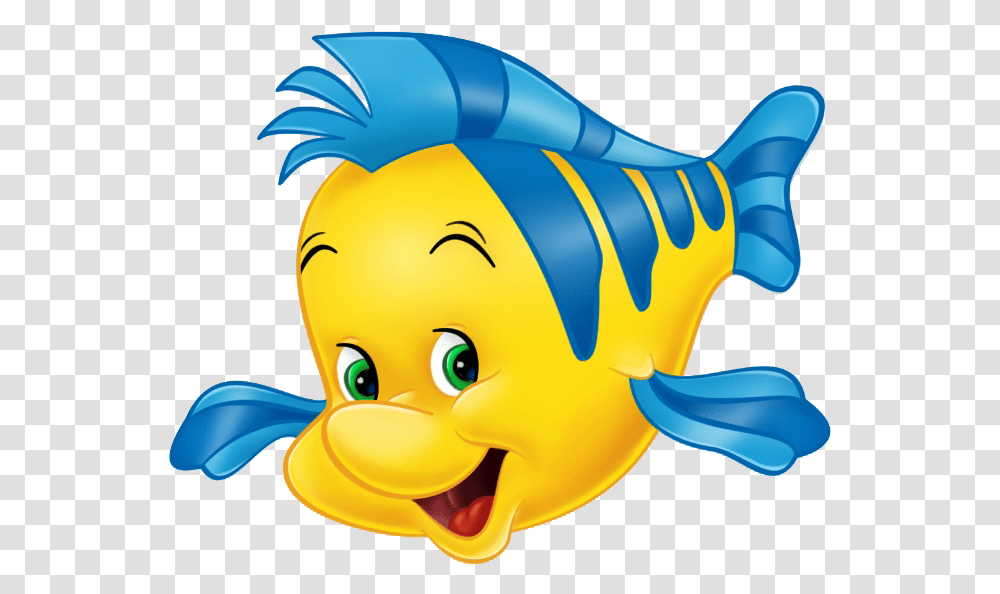 Flounder Little Mermaid, Toy, Animal, Sea Life, Fish Transparent Png