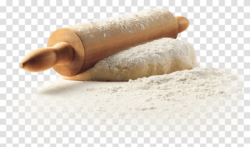 Flour Pic Rolling Pin Dough, Food, Powder, Bread, Hot Dog Transparent Png