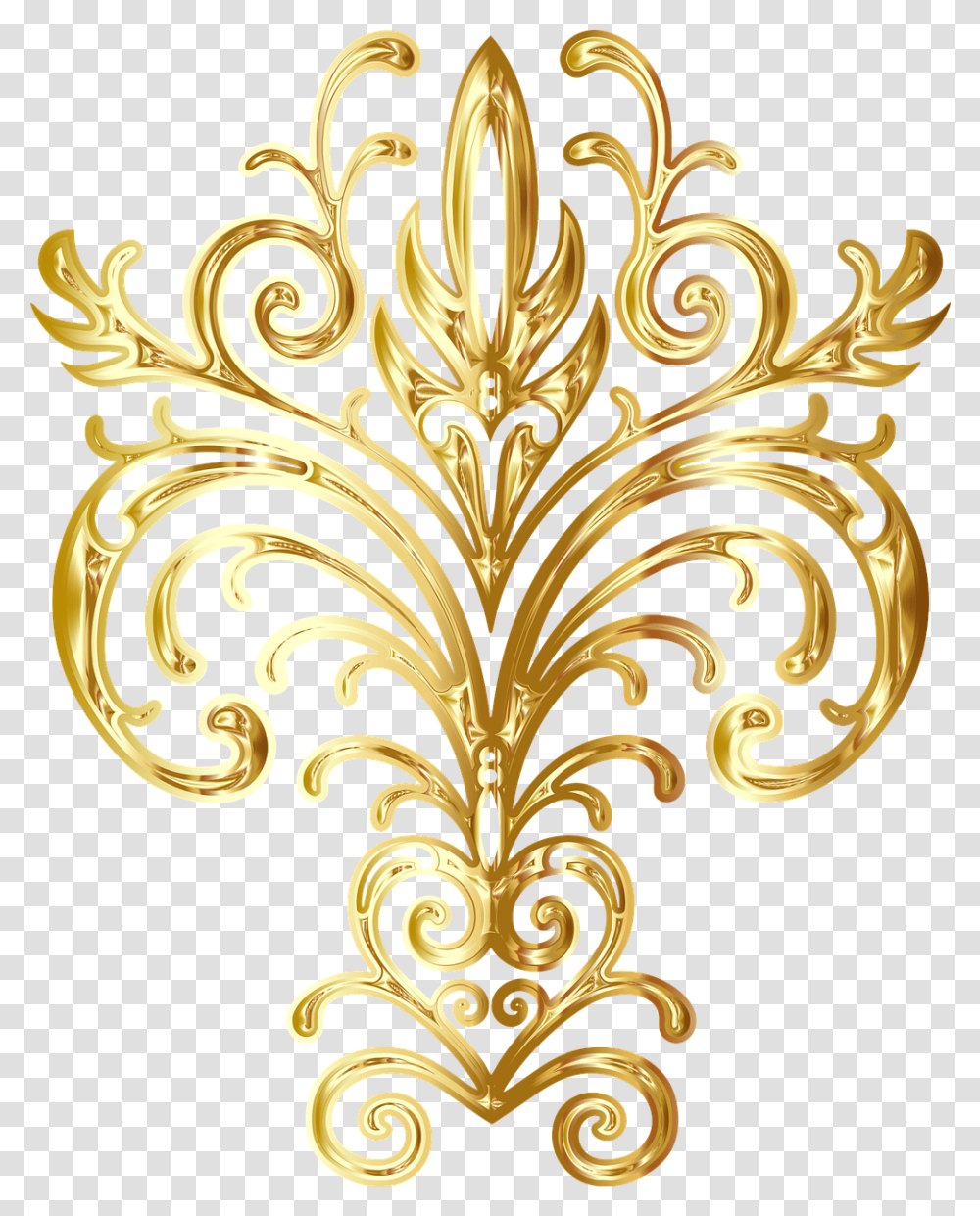 Flourish Gold Design Gold Flourish Design, Floral Design, Pattern, Graphics, Art Transparent Png