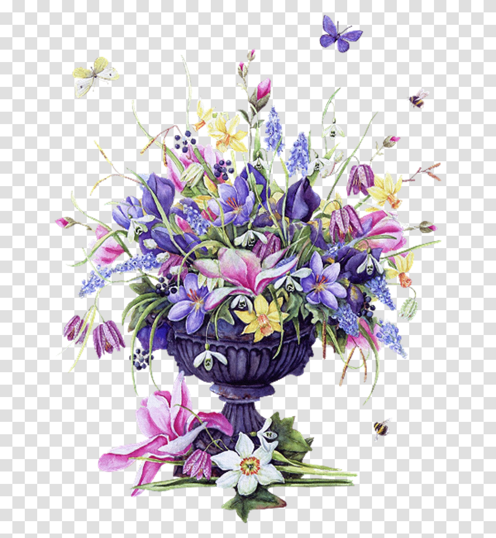 Flower Arrangement Clipart Happy Birthday Mary Jane, Floral Design, Pattern, Plant Transparent Png